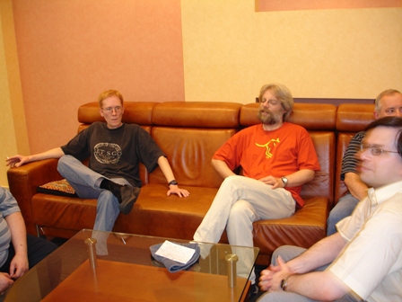 From left to right: Roland Baier, Michael Pfannkuche and Boris Tummes at the ECSC in Poland in 2005