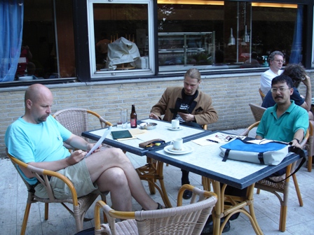 At the PCCC meeting in Wageningen 2006 are (left to right): Jorma Paavilainen, Joose Norri and James Quah.